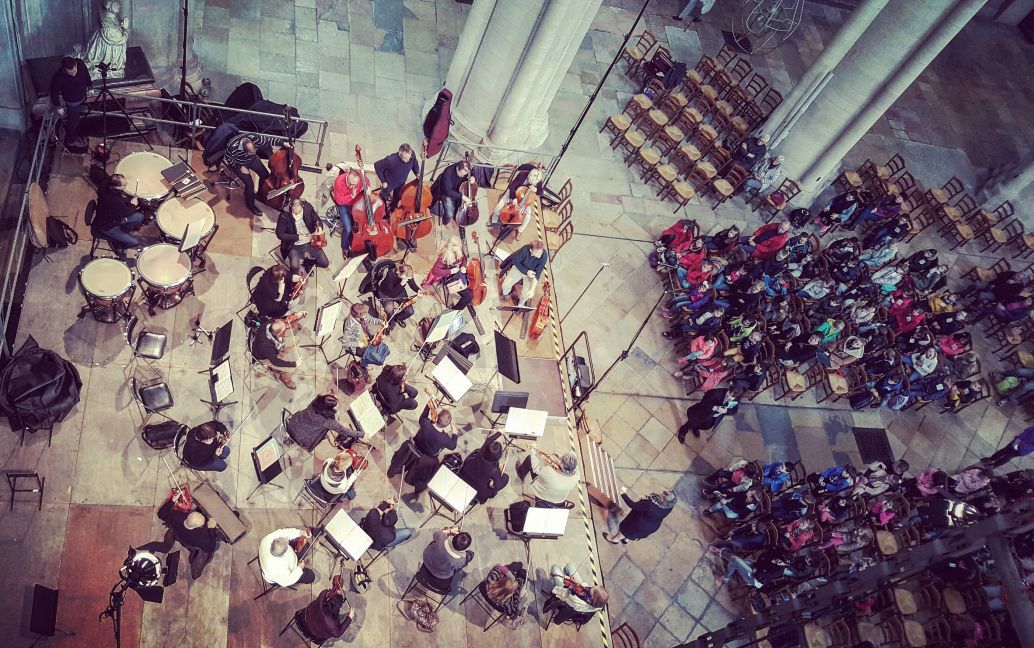 "L'Orgue à la fête", répétition scolaire à la Cathédrale Saint-Bénigne (Dijon)