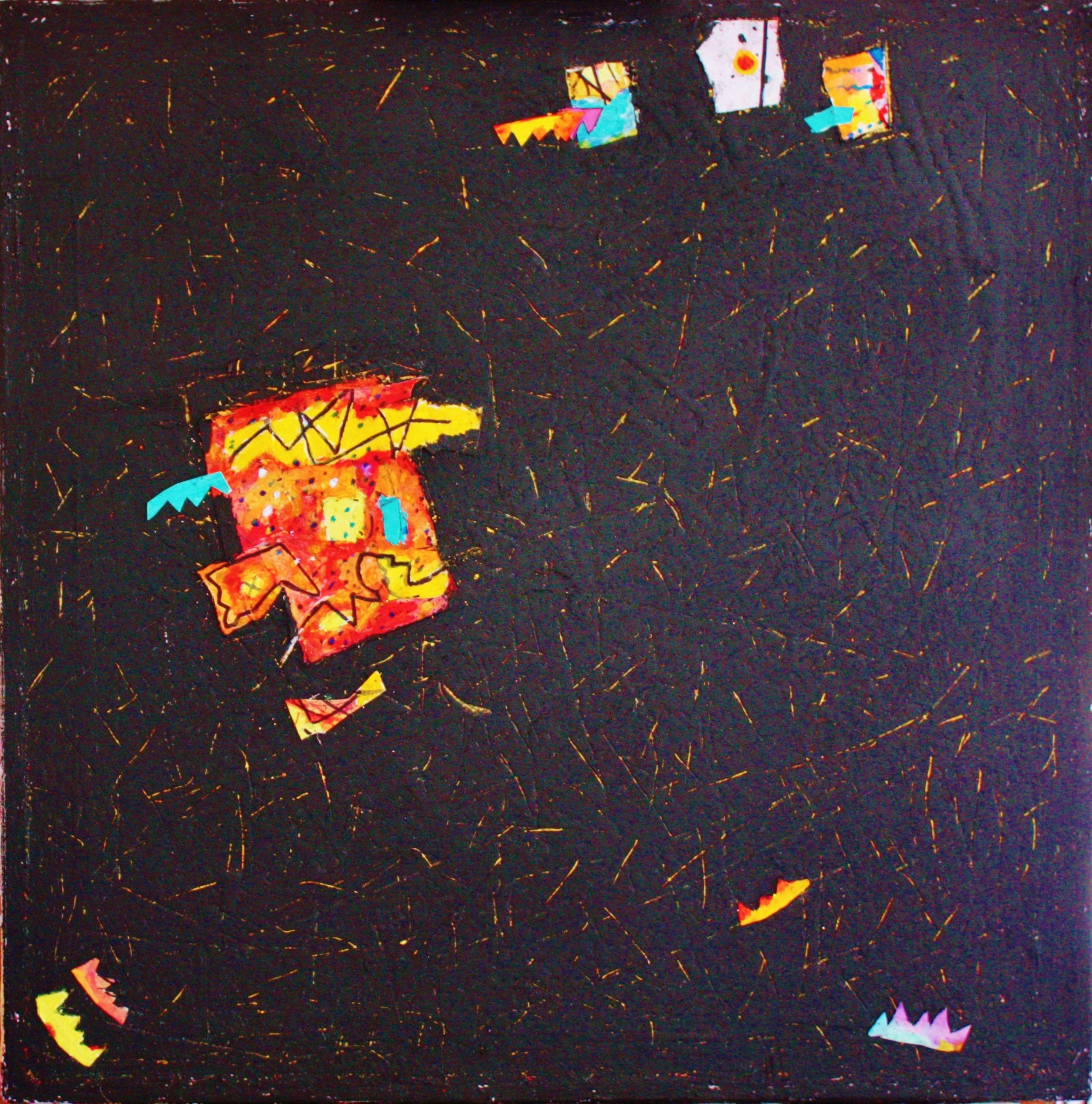 Jean-Pierre Minella, "Mine de rien" - 46x46cm