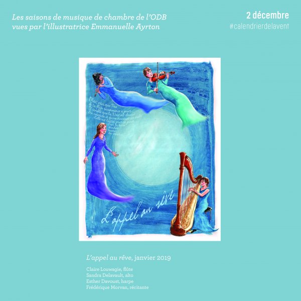 Calendrier de l'Avent ODB / Illustration © Emmanuelle Ayrton