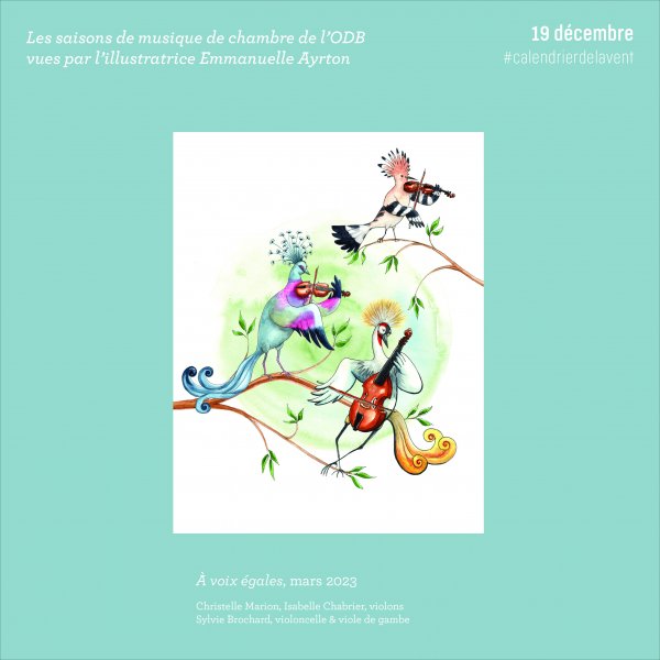 Calendrier de l'Avent ODB / Illustration © Emmanuelle Ayrton