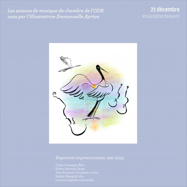Calendrier de l'Avent ODB / Illustration © Emmanuelle Ayrton