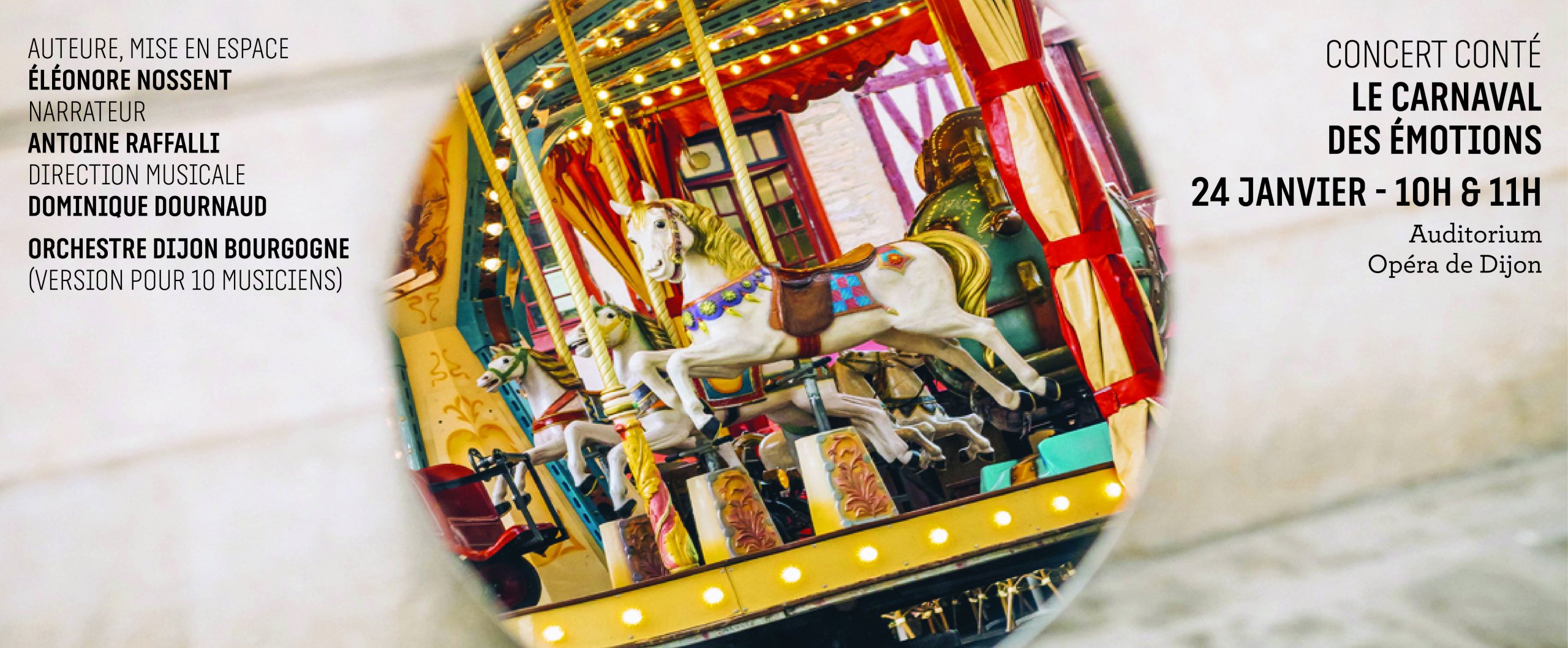Le Carnaval des émotions © Orchestre Dijon Bourgogne